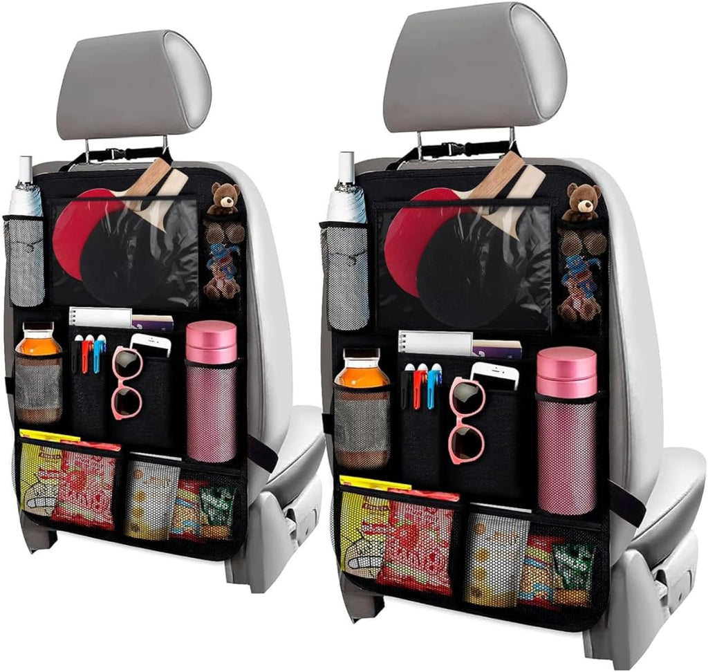 2-Pack Backseat Car Organizers – 9-Pocket Road Trip Storage
