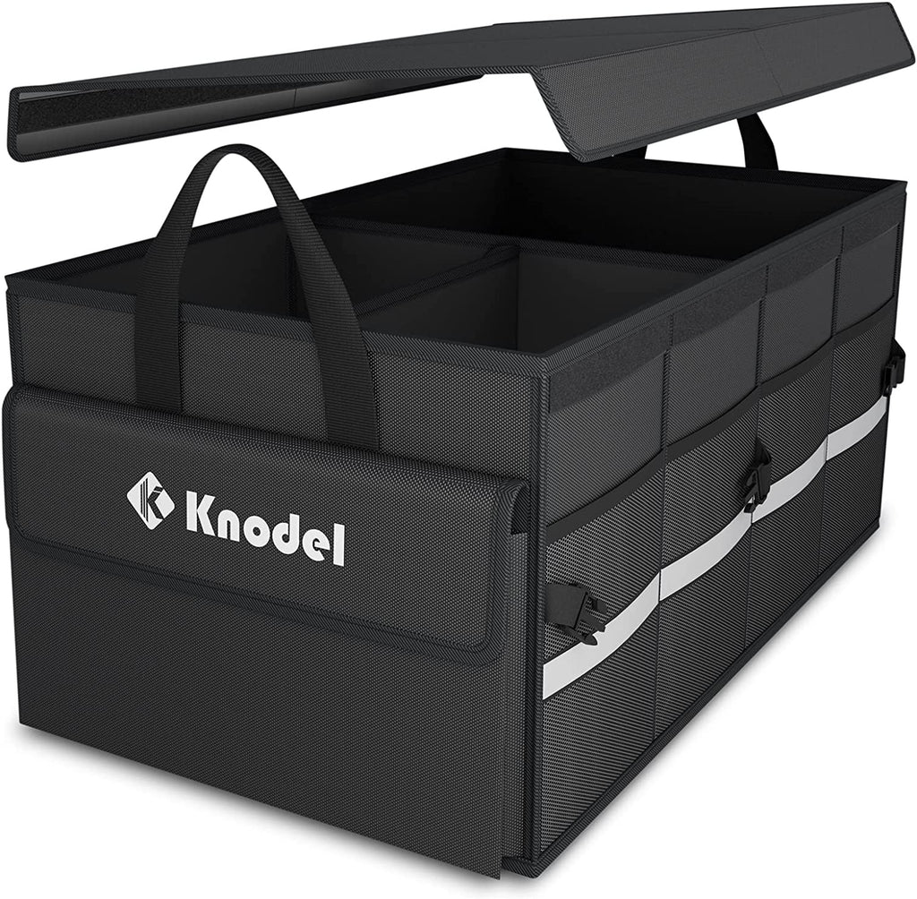 57L Collapsible Car Trunk Organizer with Lid