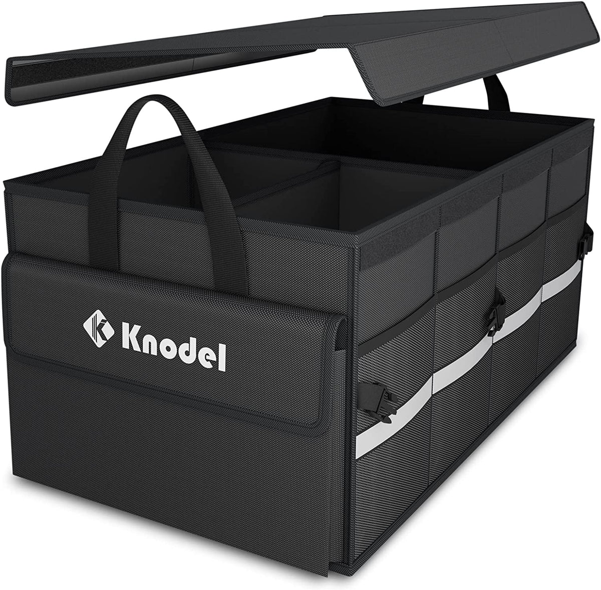 57L Collapsible Car Trunk Organizer with Lid