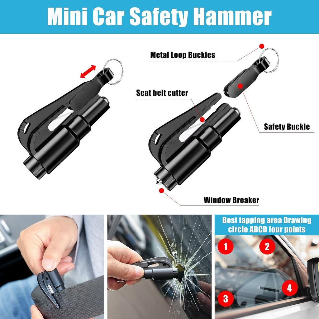 56-Piece Roadside Emergency Car Safety Kit with Jumper Cables