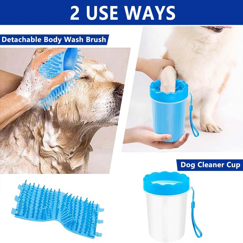 Portable Dog Paw Cleaner & Washer Kit with Towel