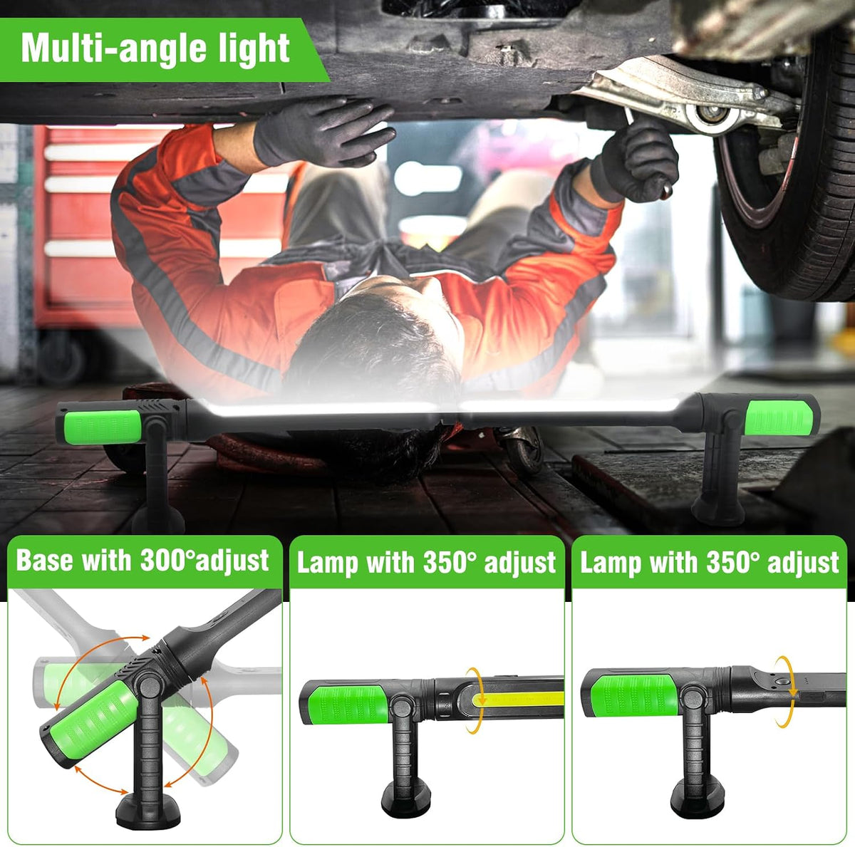 2400LM Rechargeable Magnetic Underhood Work Light