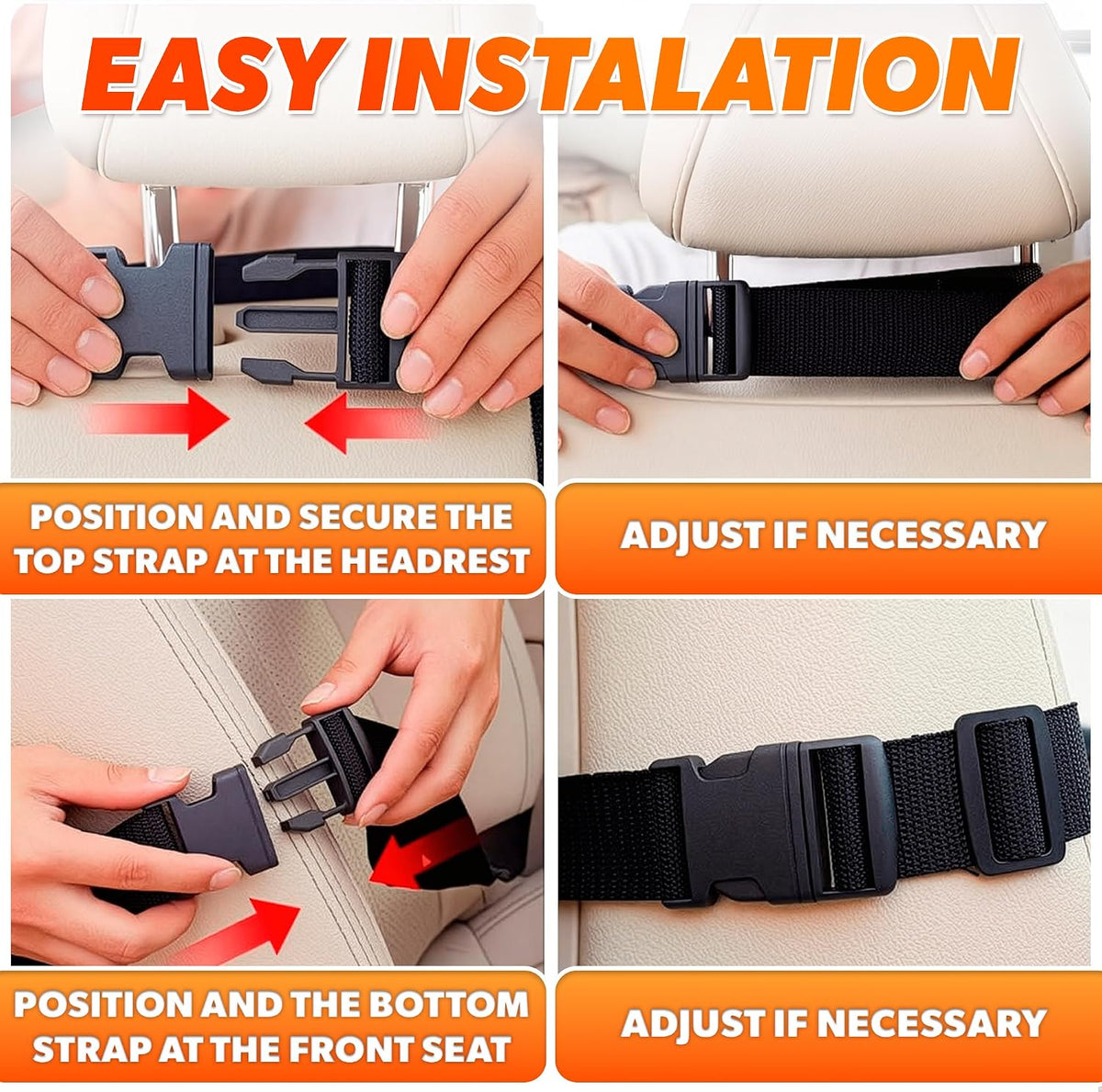 2-Pack Backseat Car Organizers – 9-Pocket Road Trip Storage